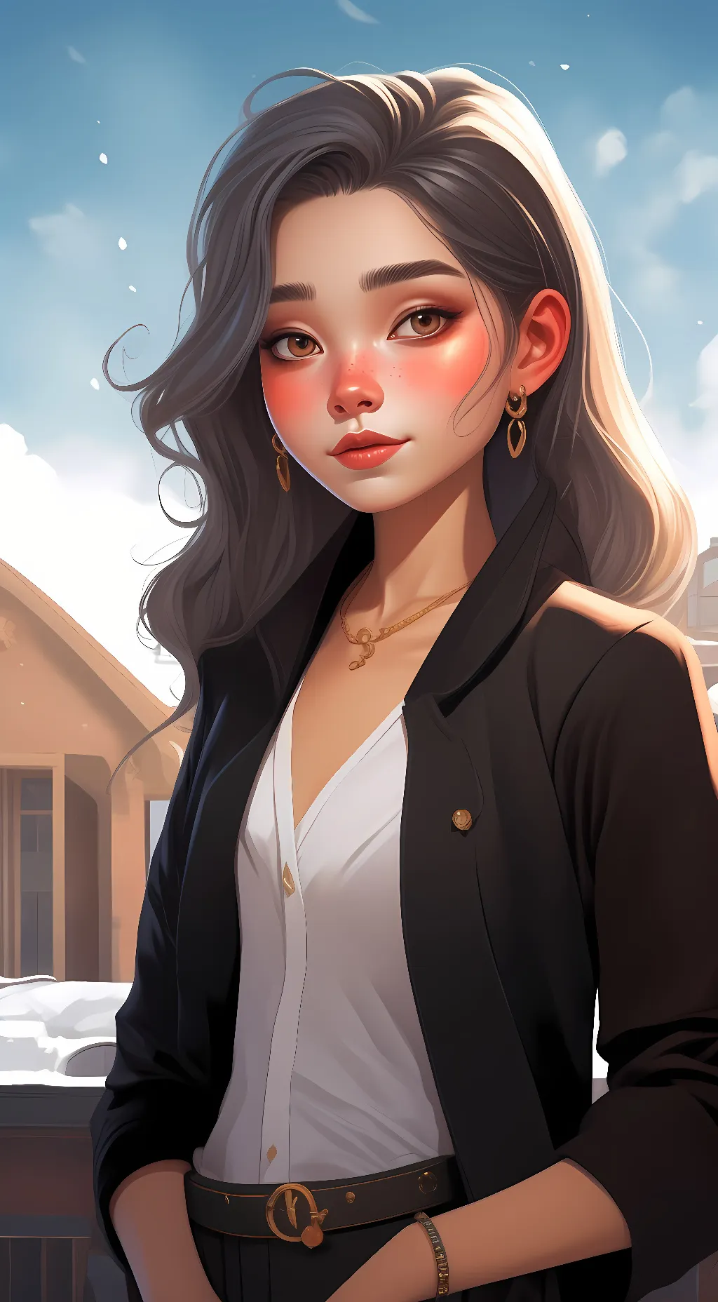 ai character: Rebecca  background