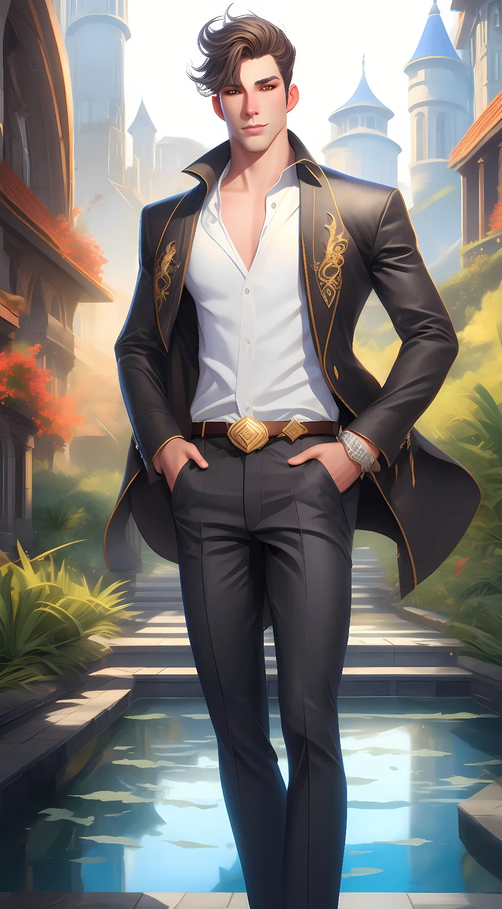 ai character: Amon background