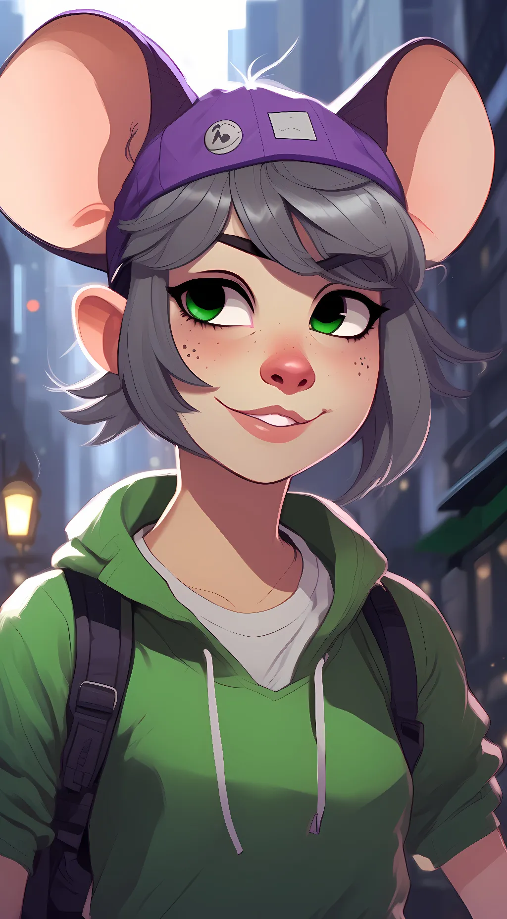 ai character: Charlie Cheese background