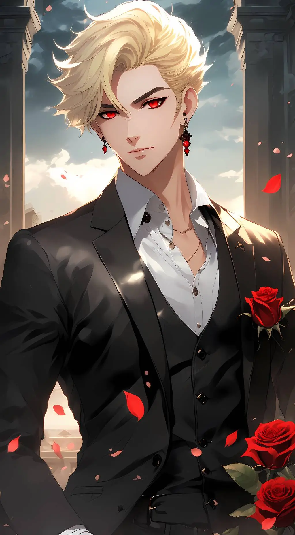 ai character: Bakugou Katsuki background