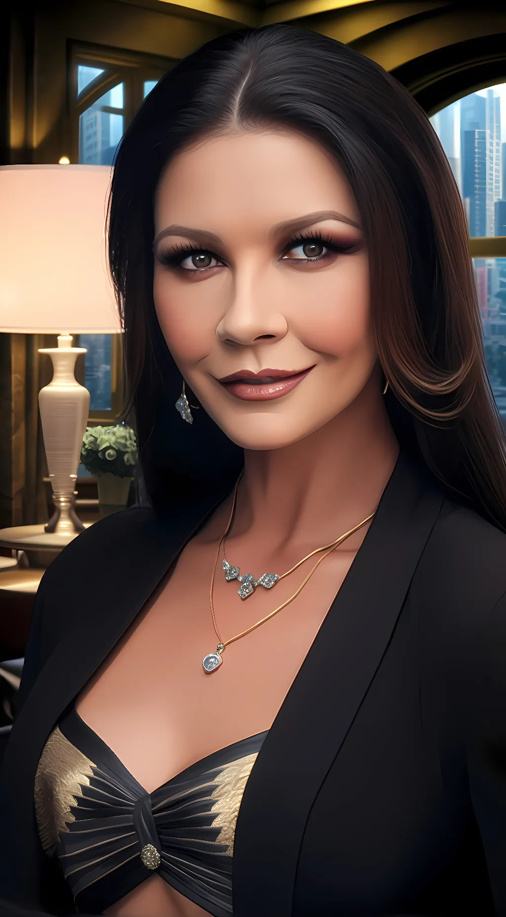 ai character: Velma Kelly  background