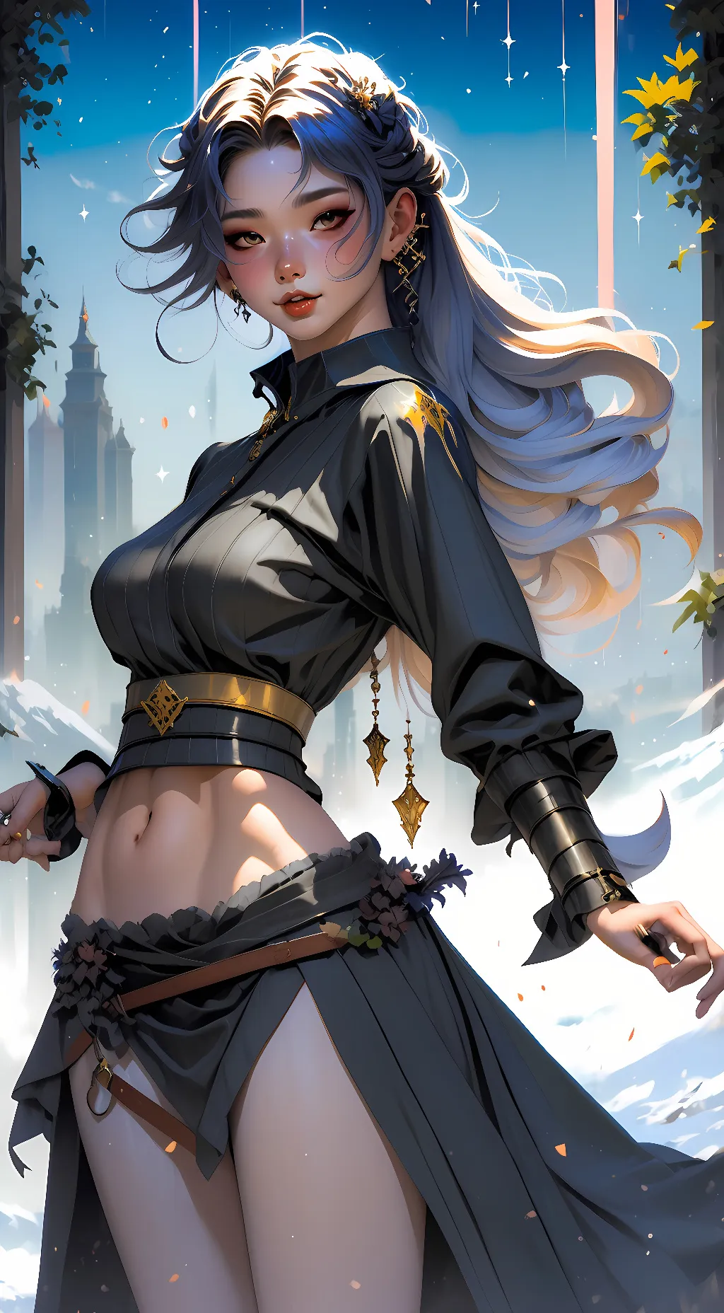 ai character: Hot background