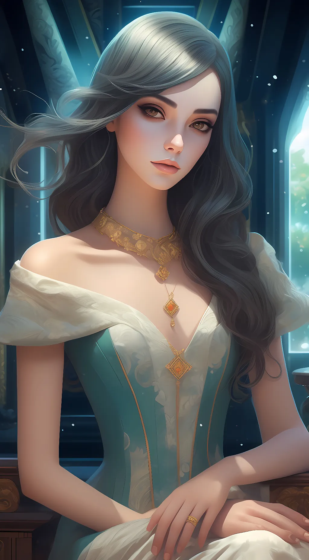 ai character: Serena background