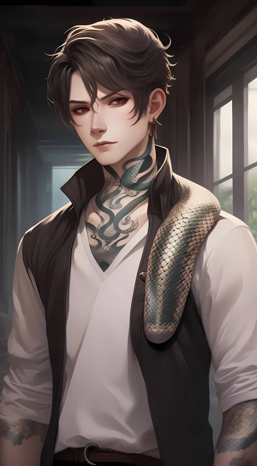 ai character: rex riddle background