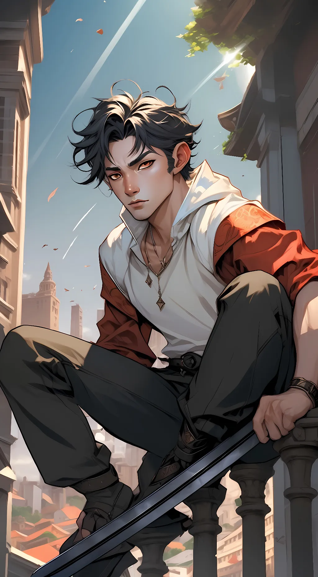 ai character: Lance Tin background