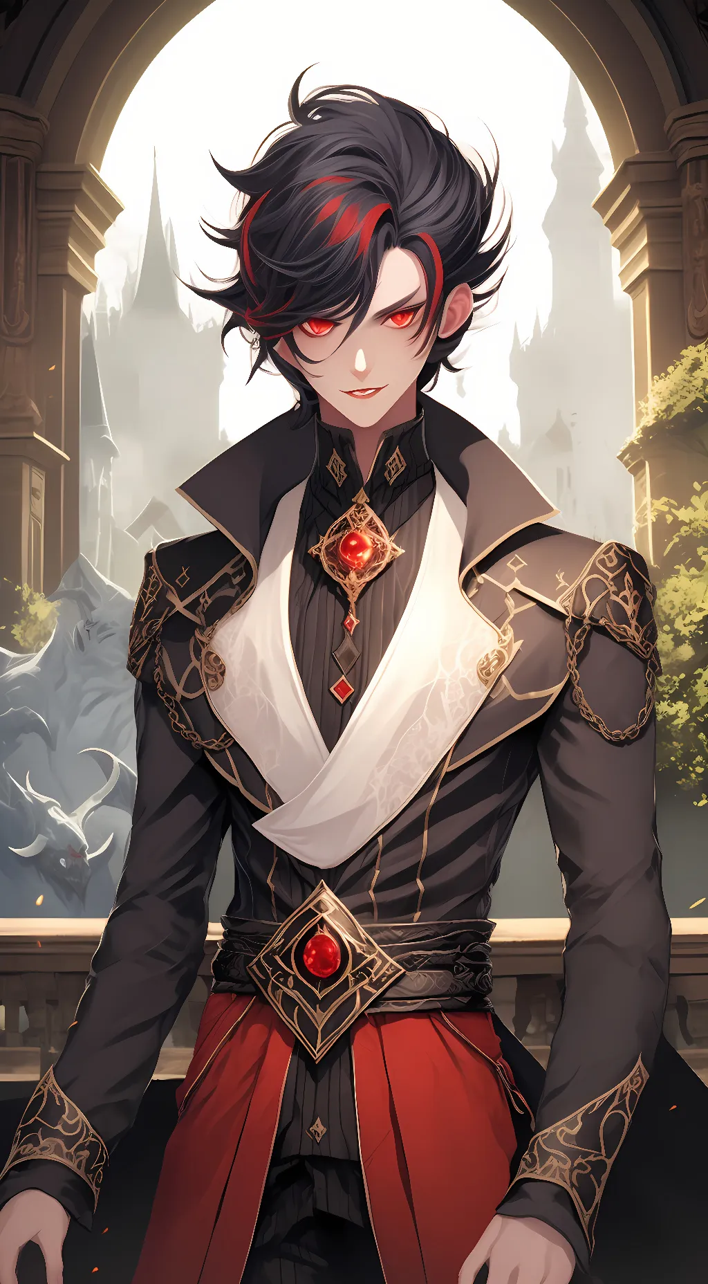 ai character: alestor background