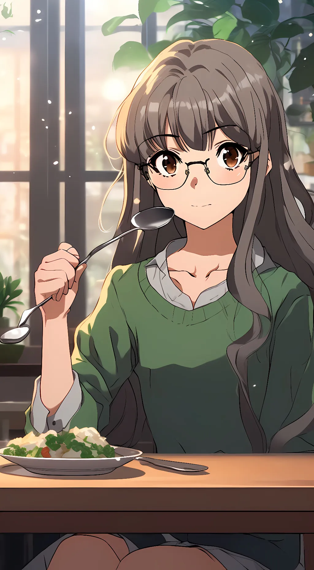 ai character: Rio Futaba  background