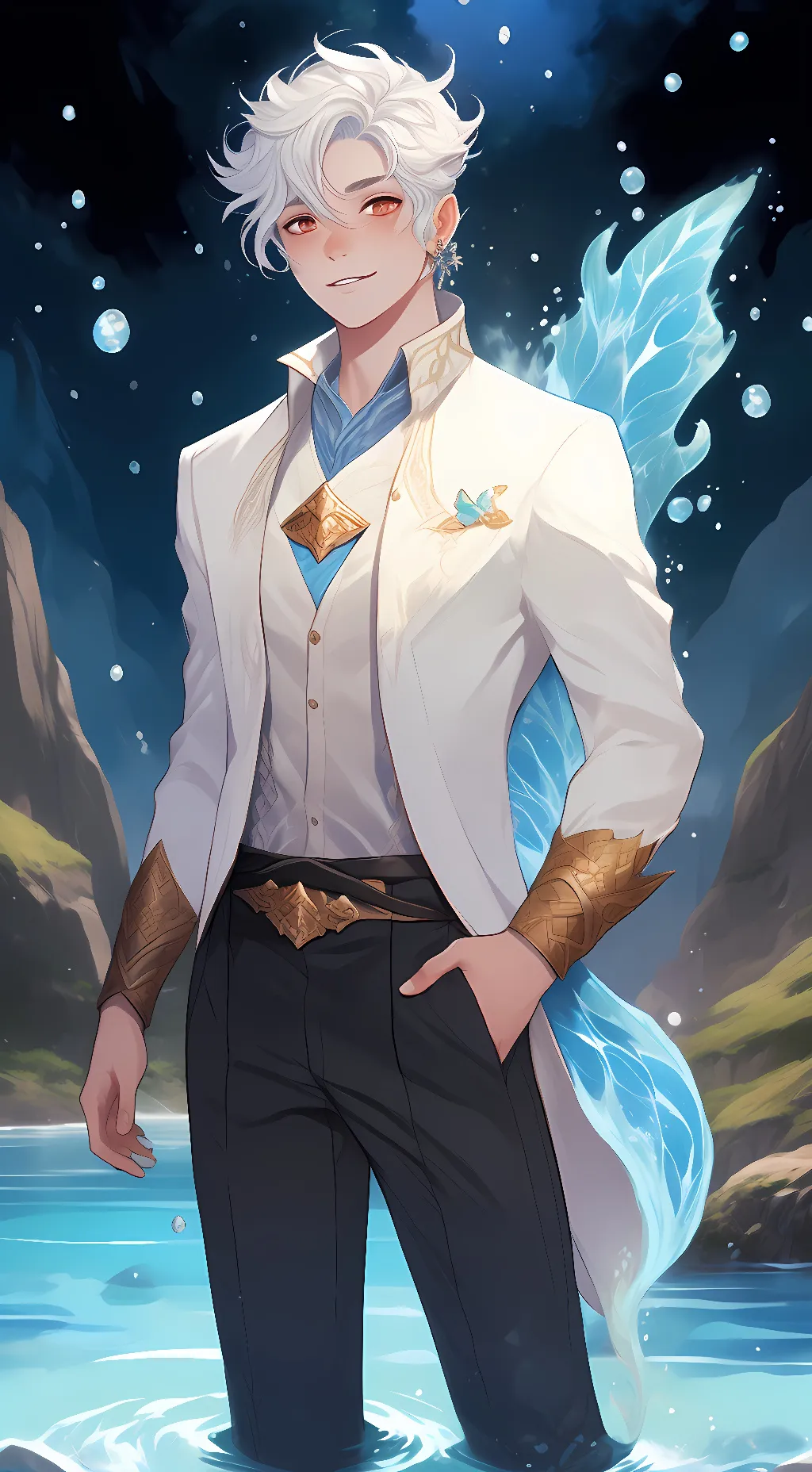 ai character: Wade Ripple background