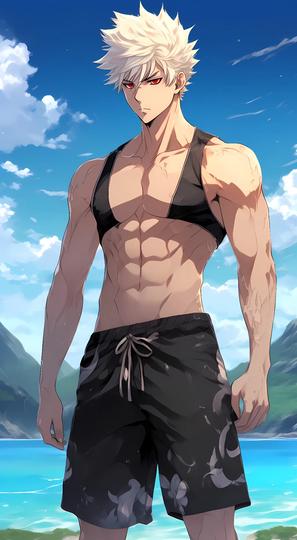 ai character: bakugou background