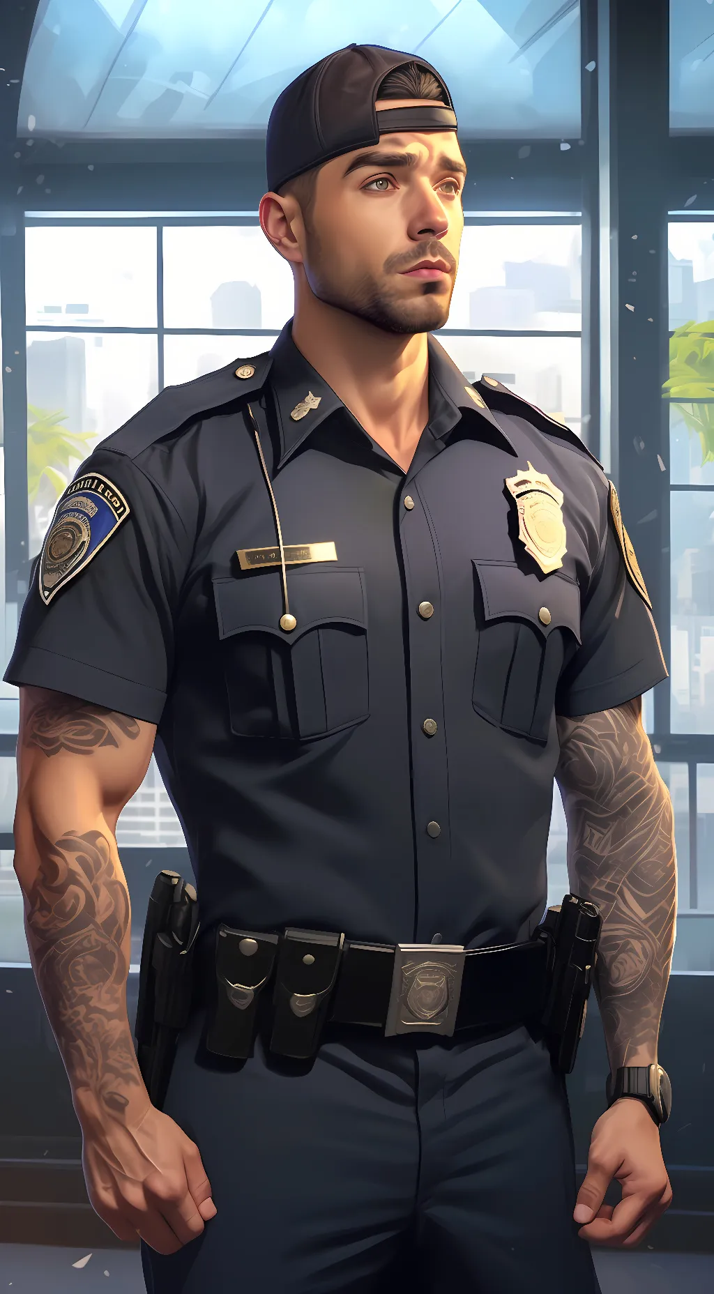 ai character: Jesus  background