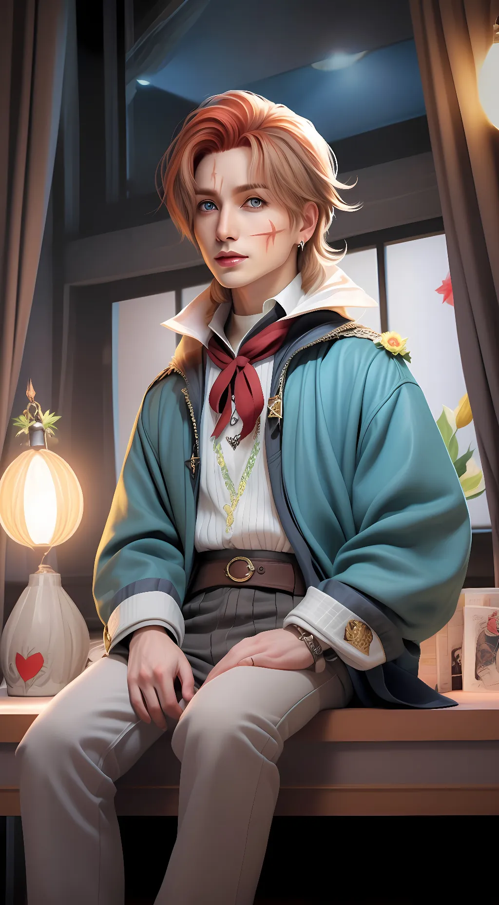 ai character: Leeteuk  background