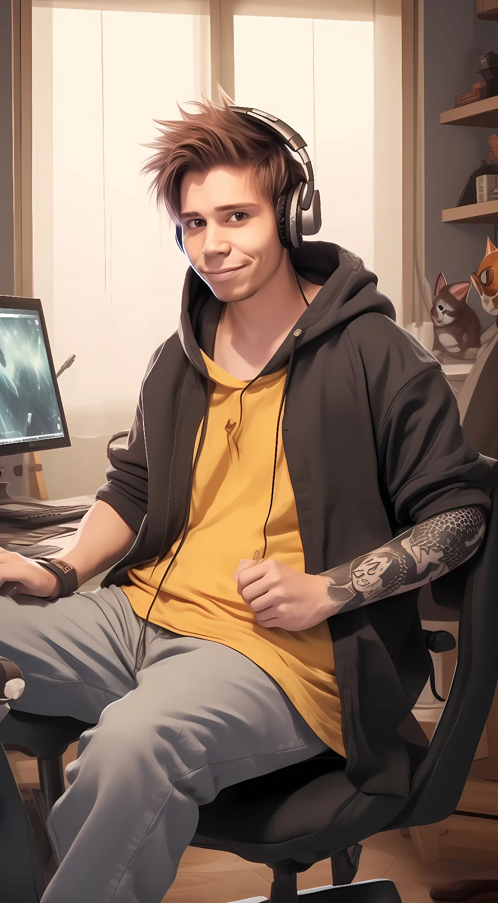 ai character: Rubius background