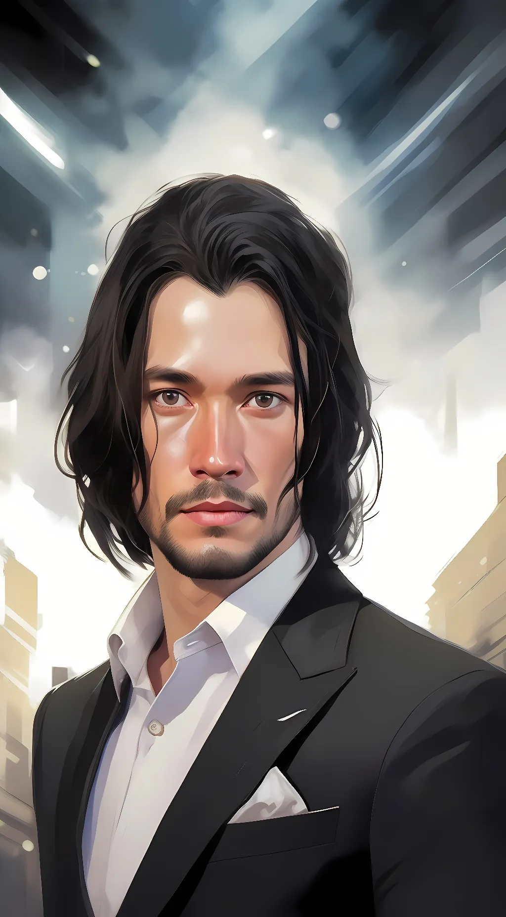 ai character: John Wick background
