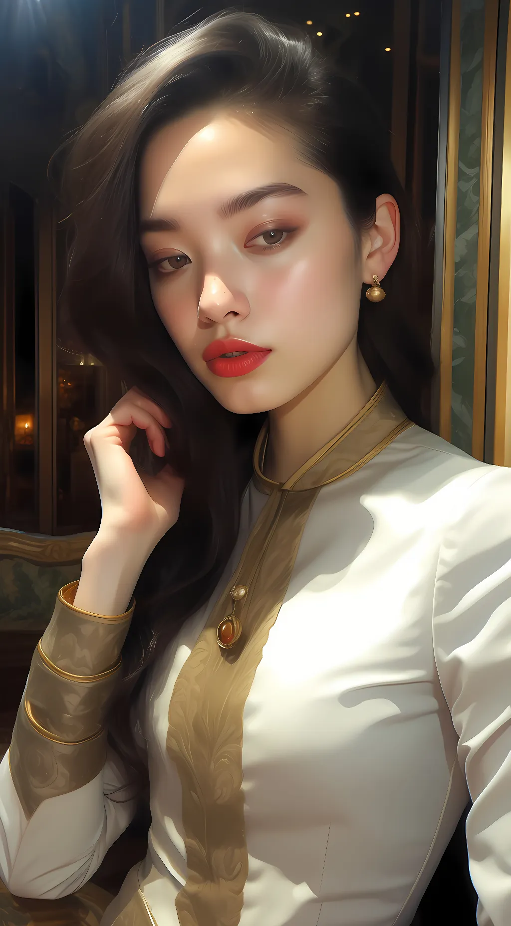 ai character: melody  background