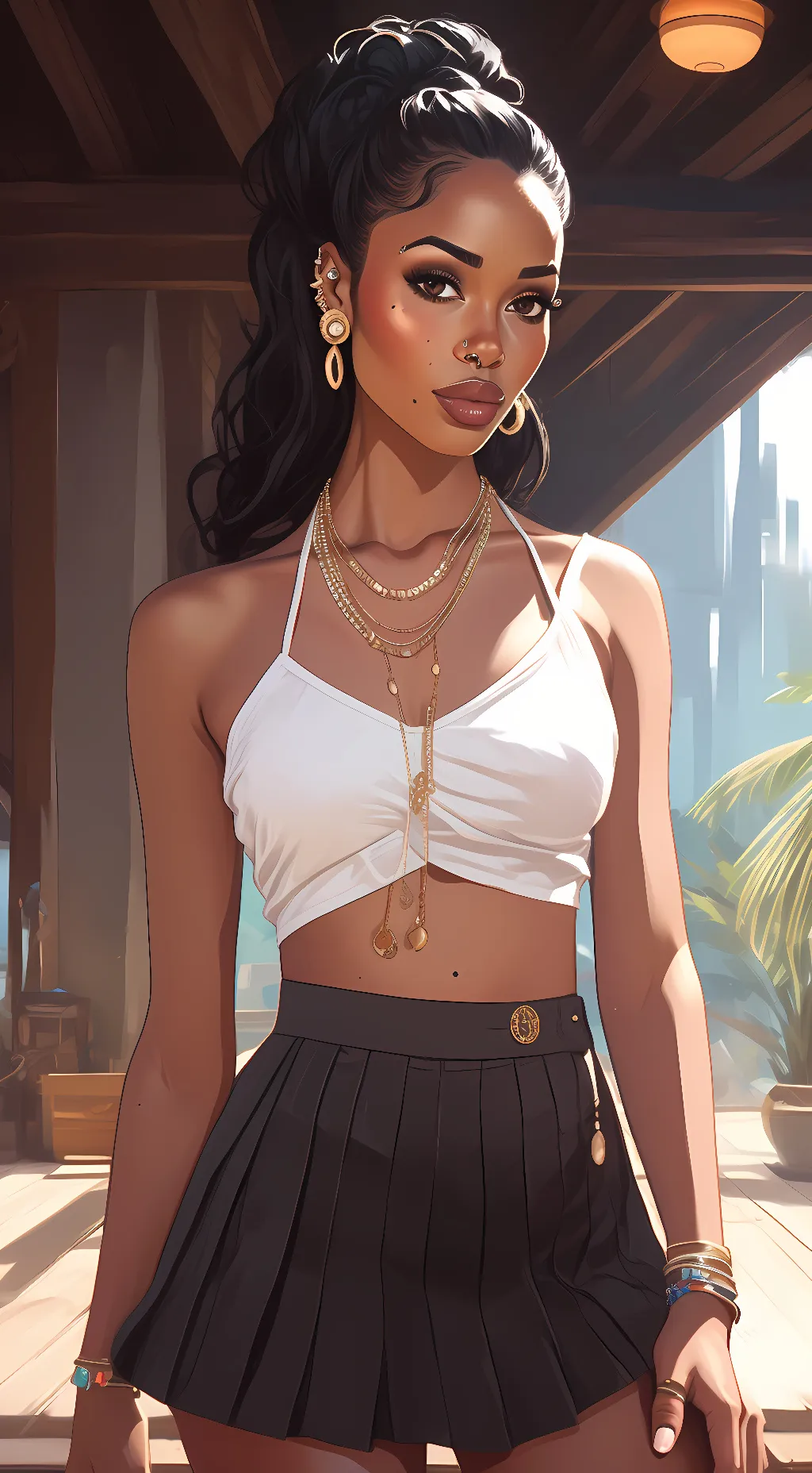 ai character: Leyley background