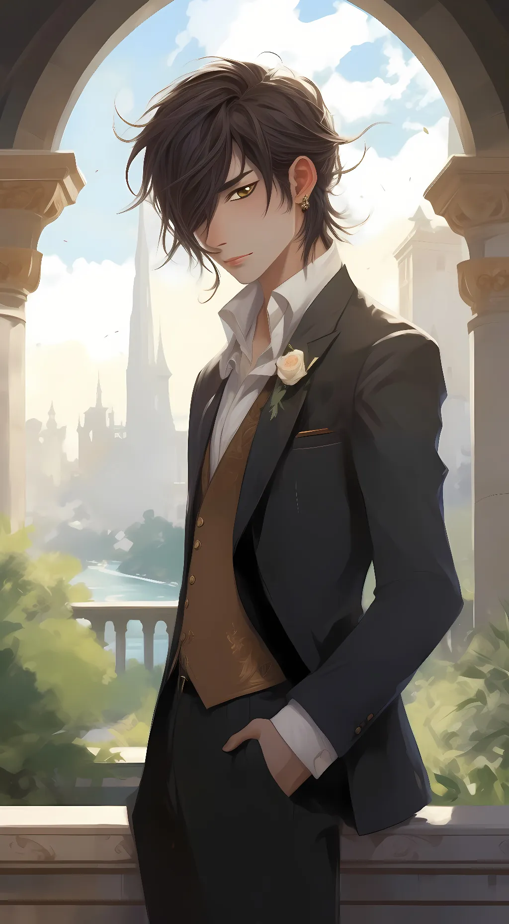 ai character: Alexander  background