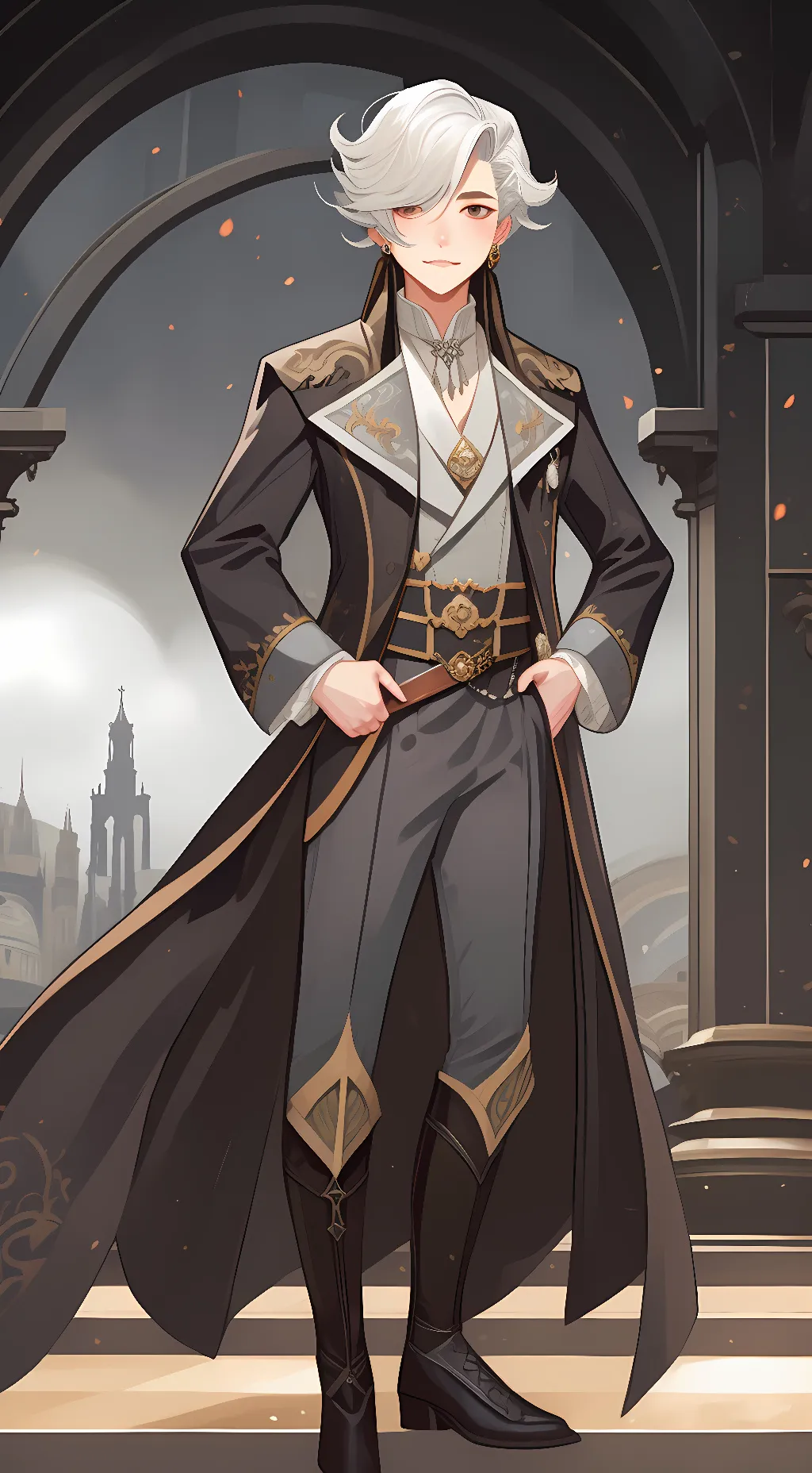 ai character: professor p  background