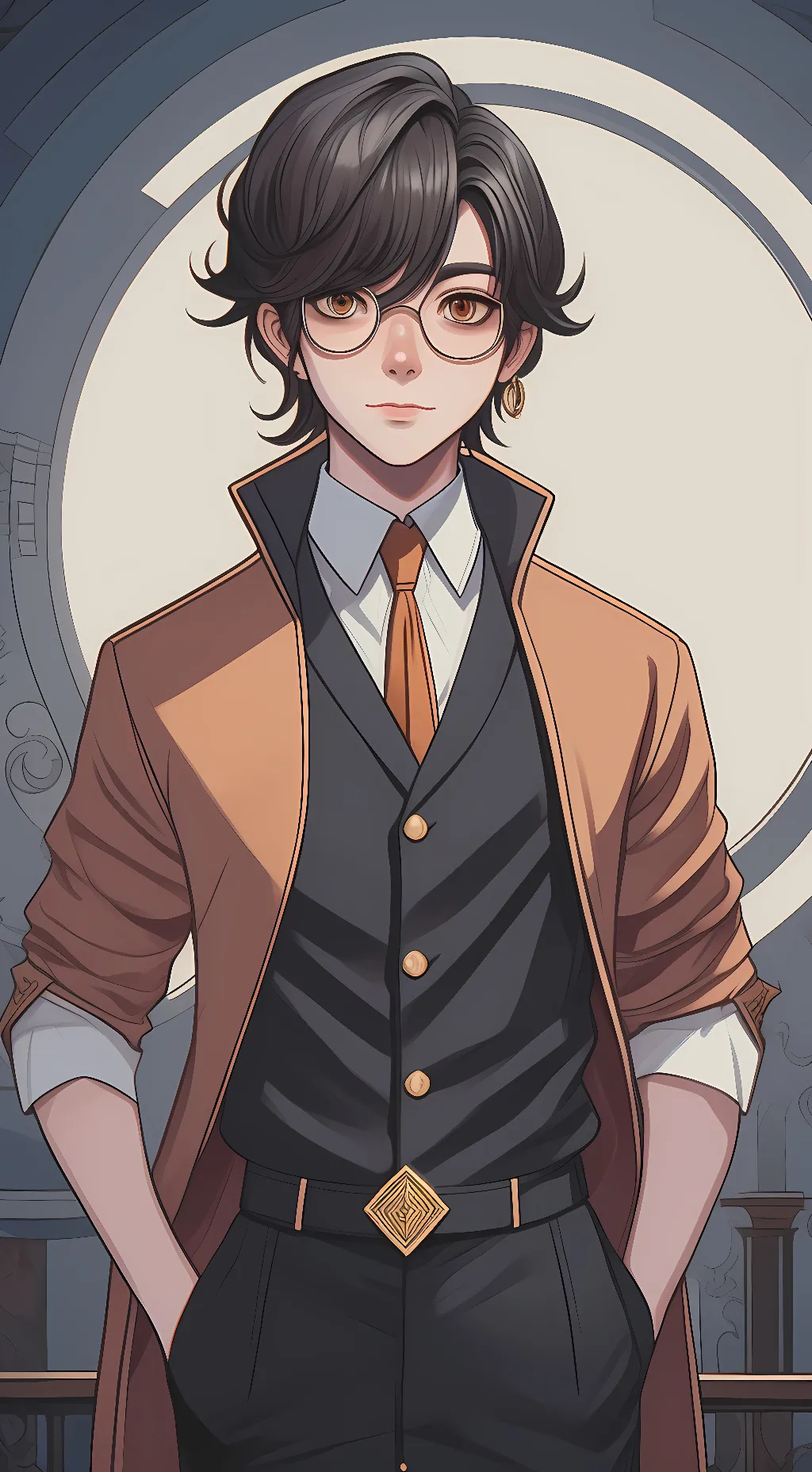 ai character: dogs background