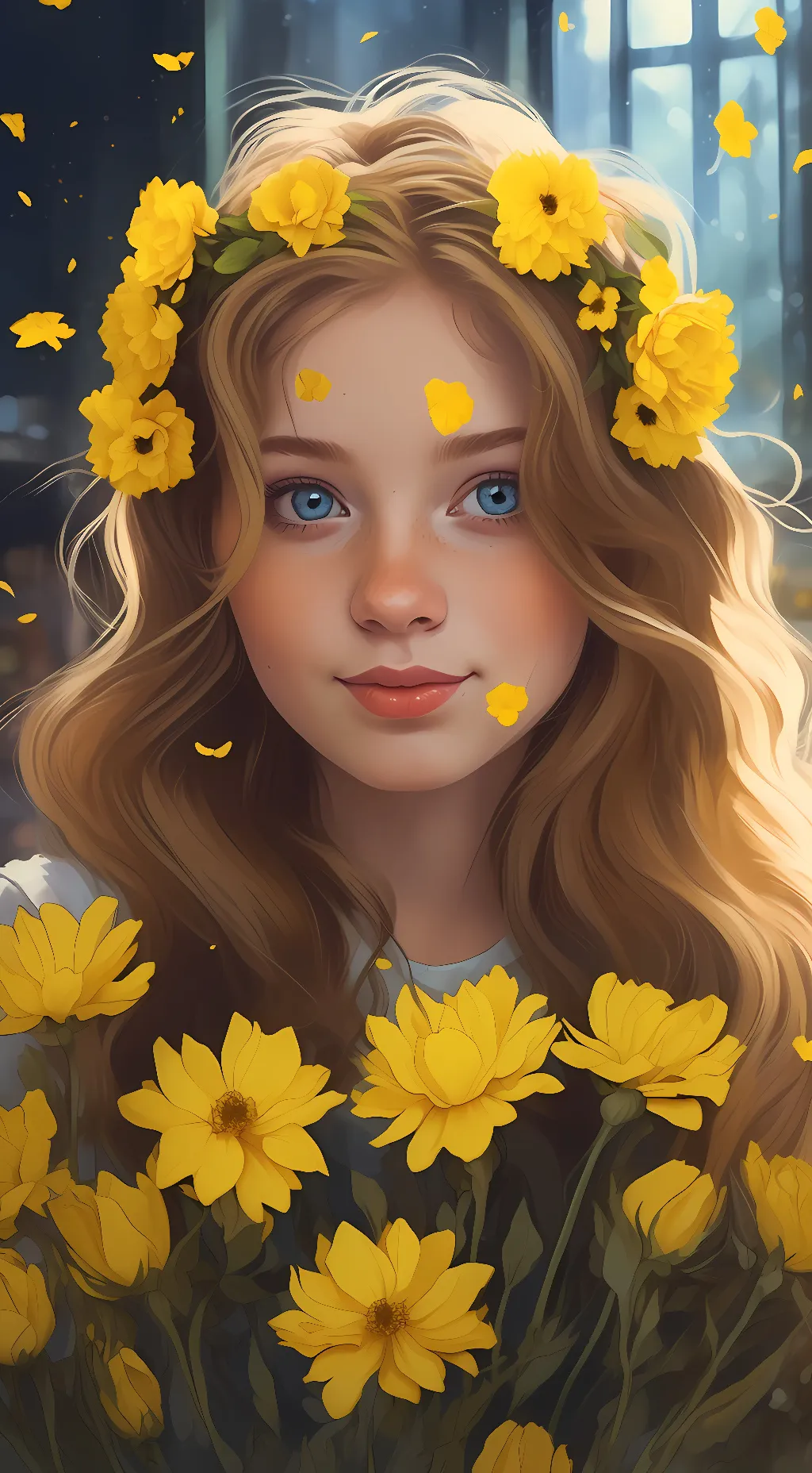 ai character: ~flora~ background