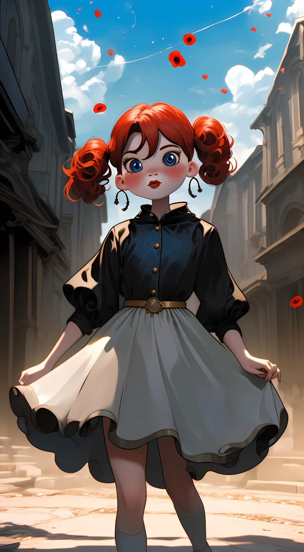 ai character: poppy background