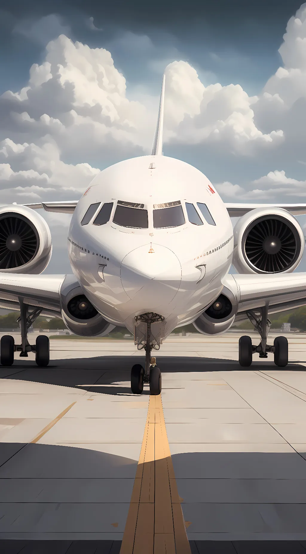 ai character: A plane background