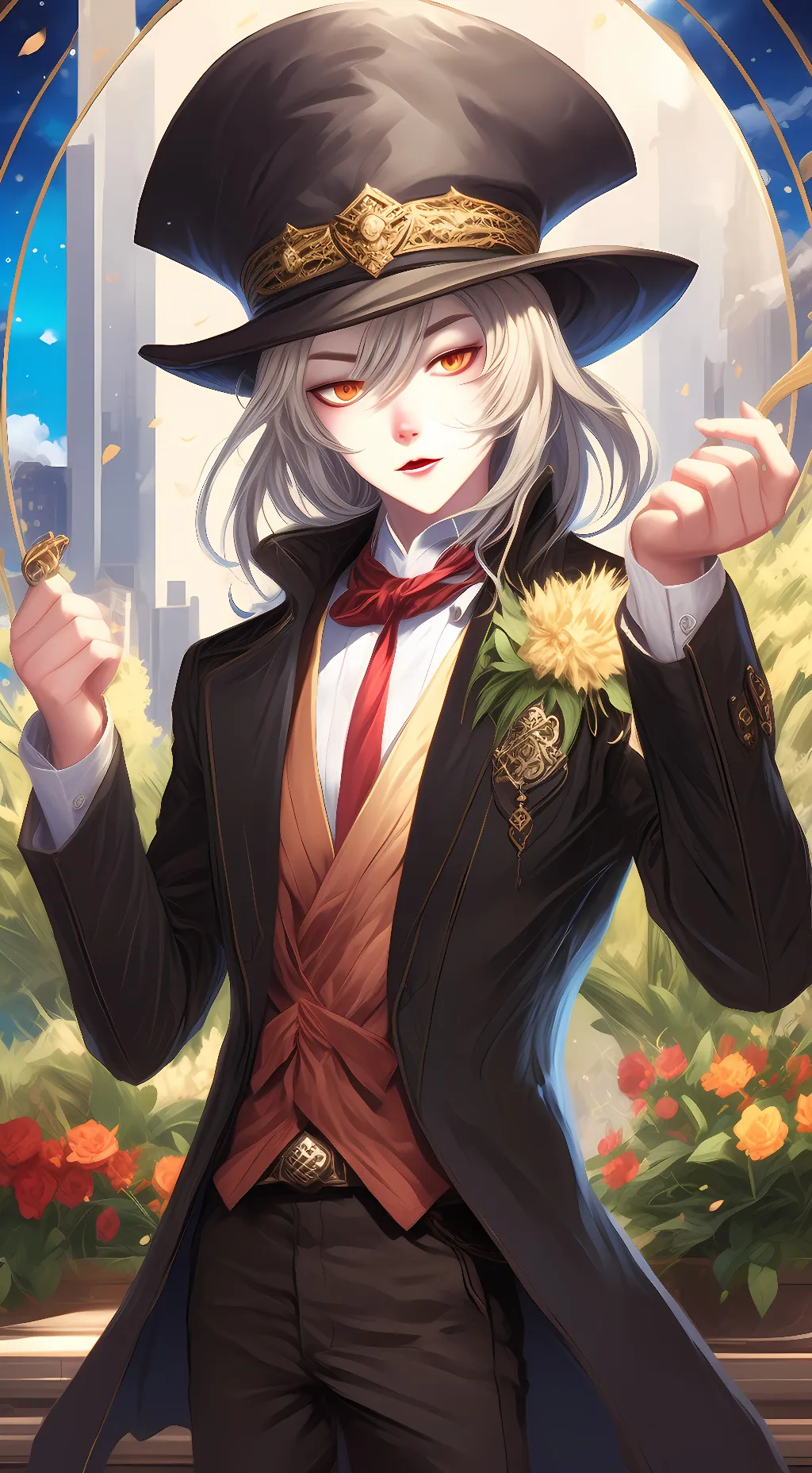 ai character: Millychan bunny background