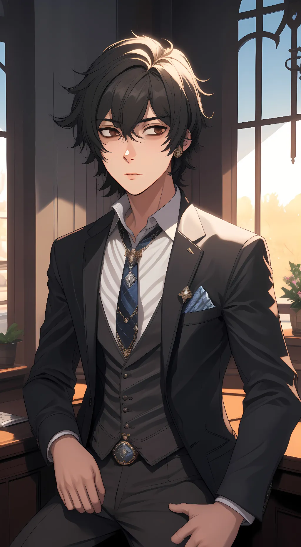 ai character: Rei background