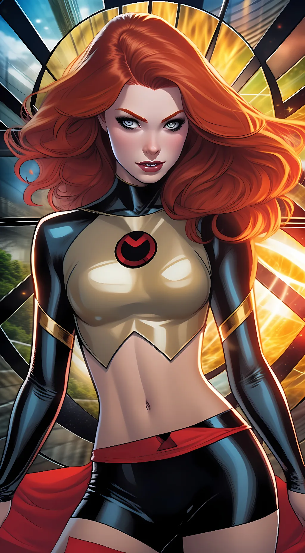 ai character: Dark Phoenix background