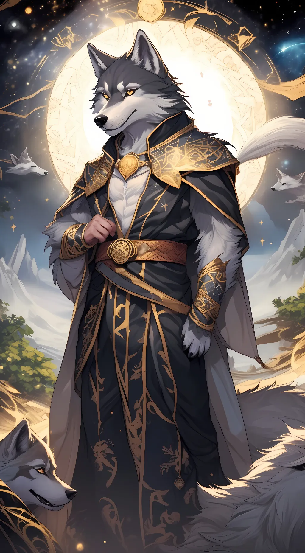 ai character: Zander background