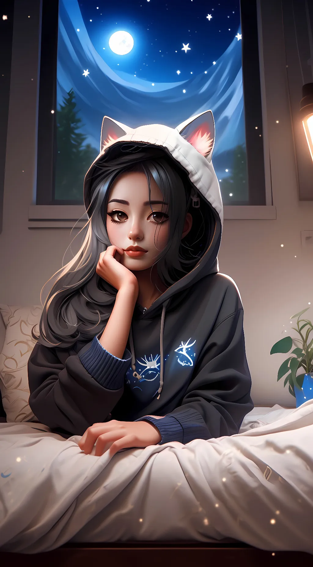 ai character: Todoashi kamuru background