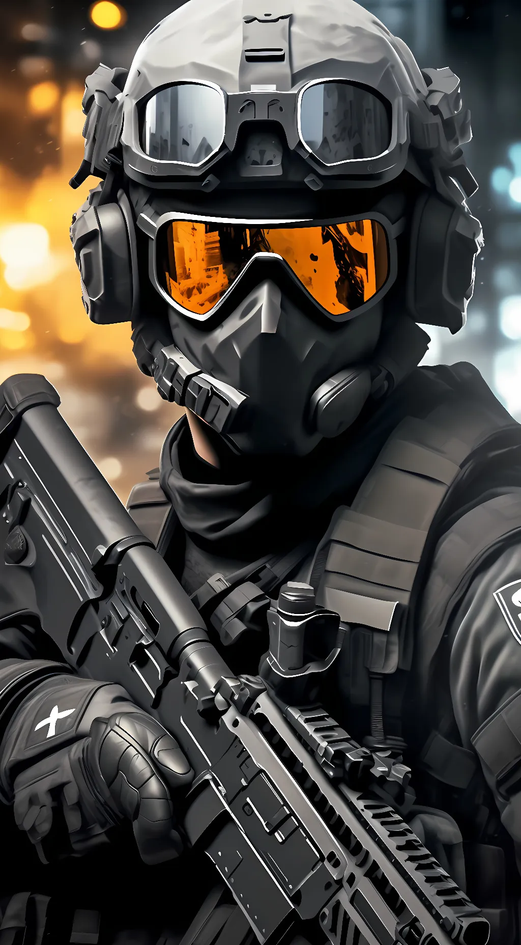 ai character: ghost background