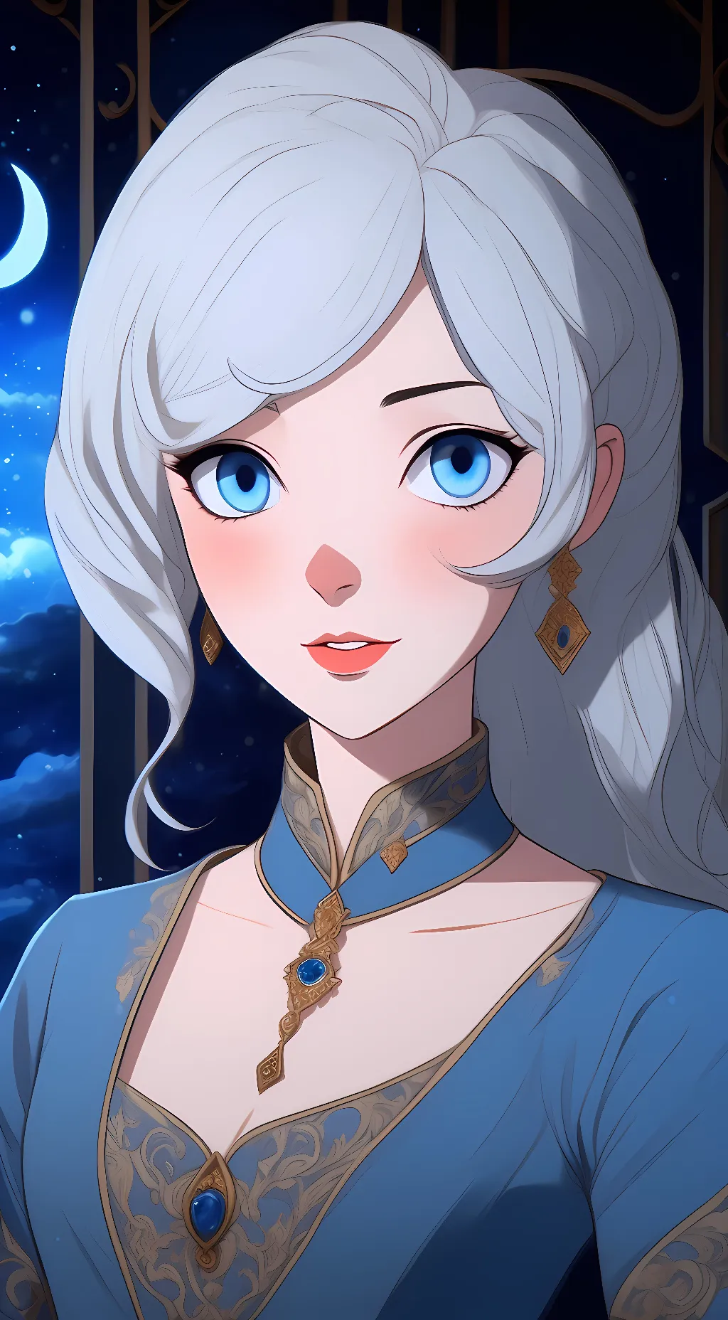 ai character: Weiss Schnee RWBY background