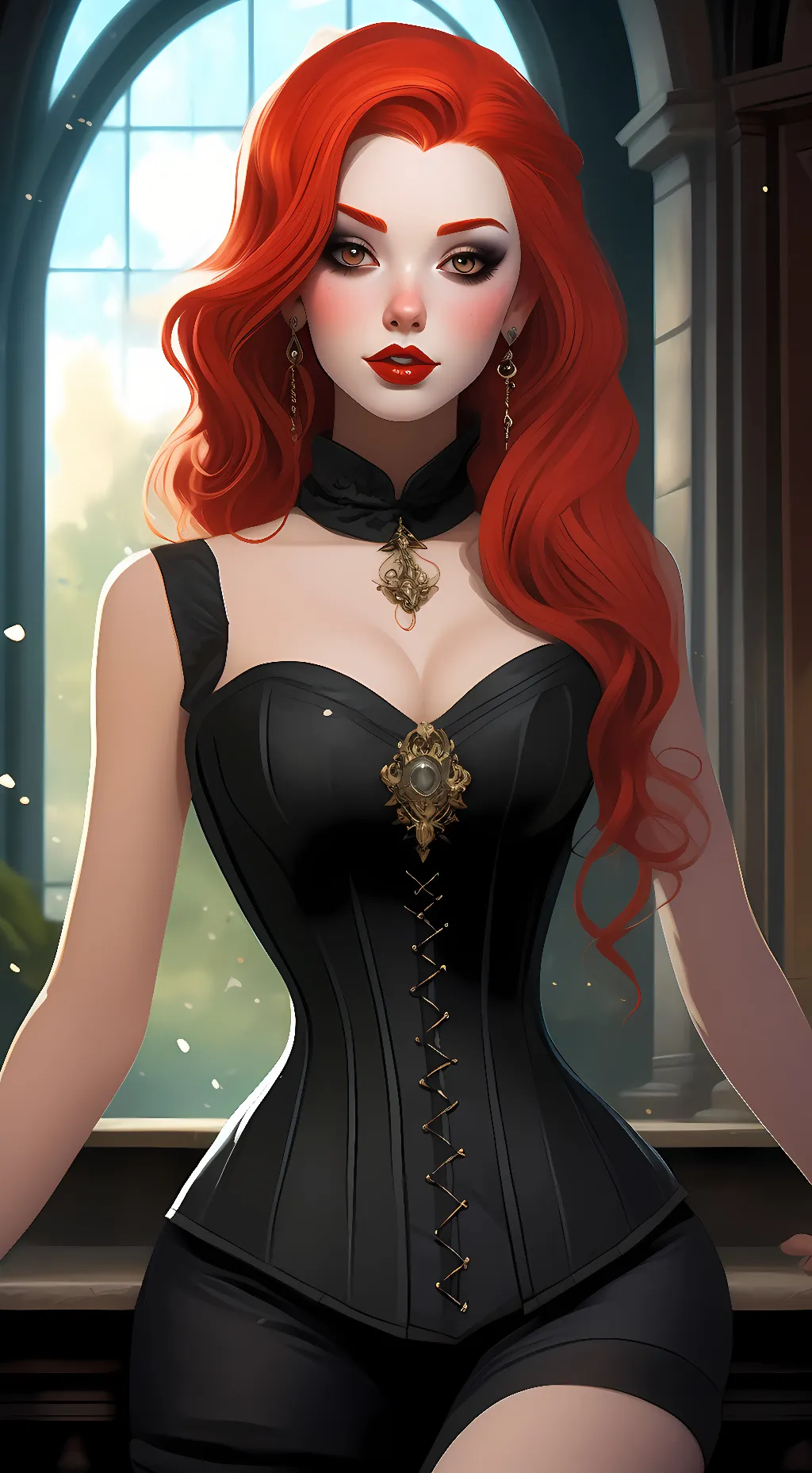 ai character: Rose Venesta background