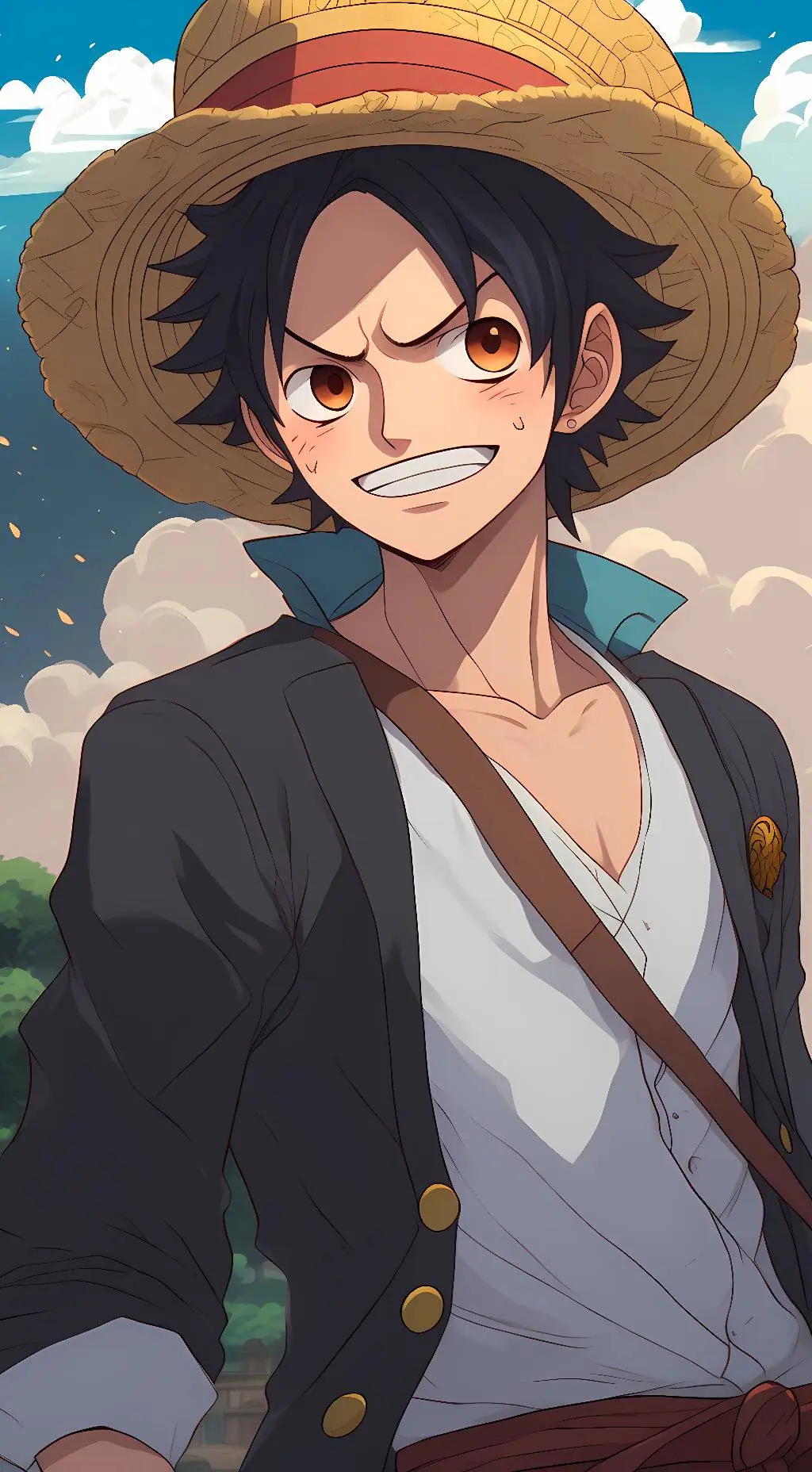 ai character: STRAW HAT PIRATES  background