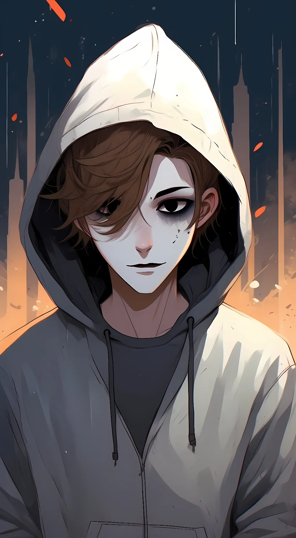 ai character: masky  background