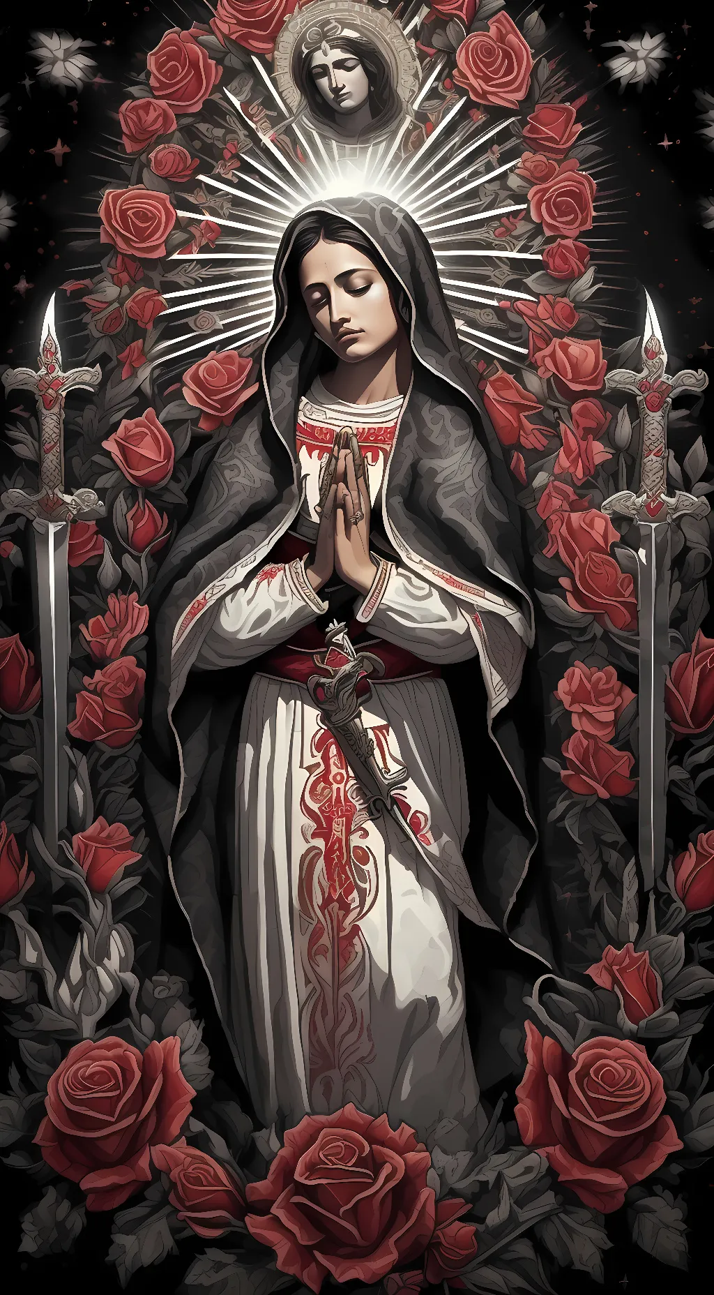 ai character: Faith Redrose background