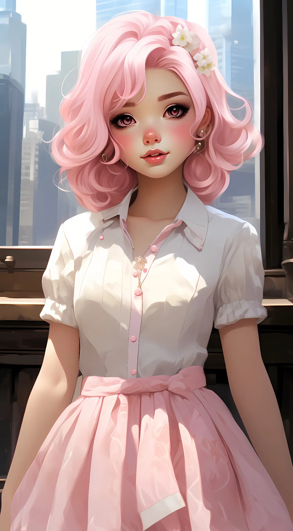 ai character: Mochi background