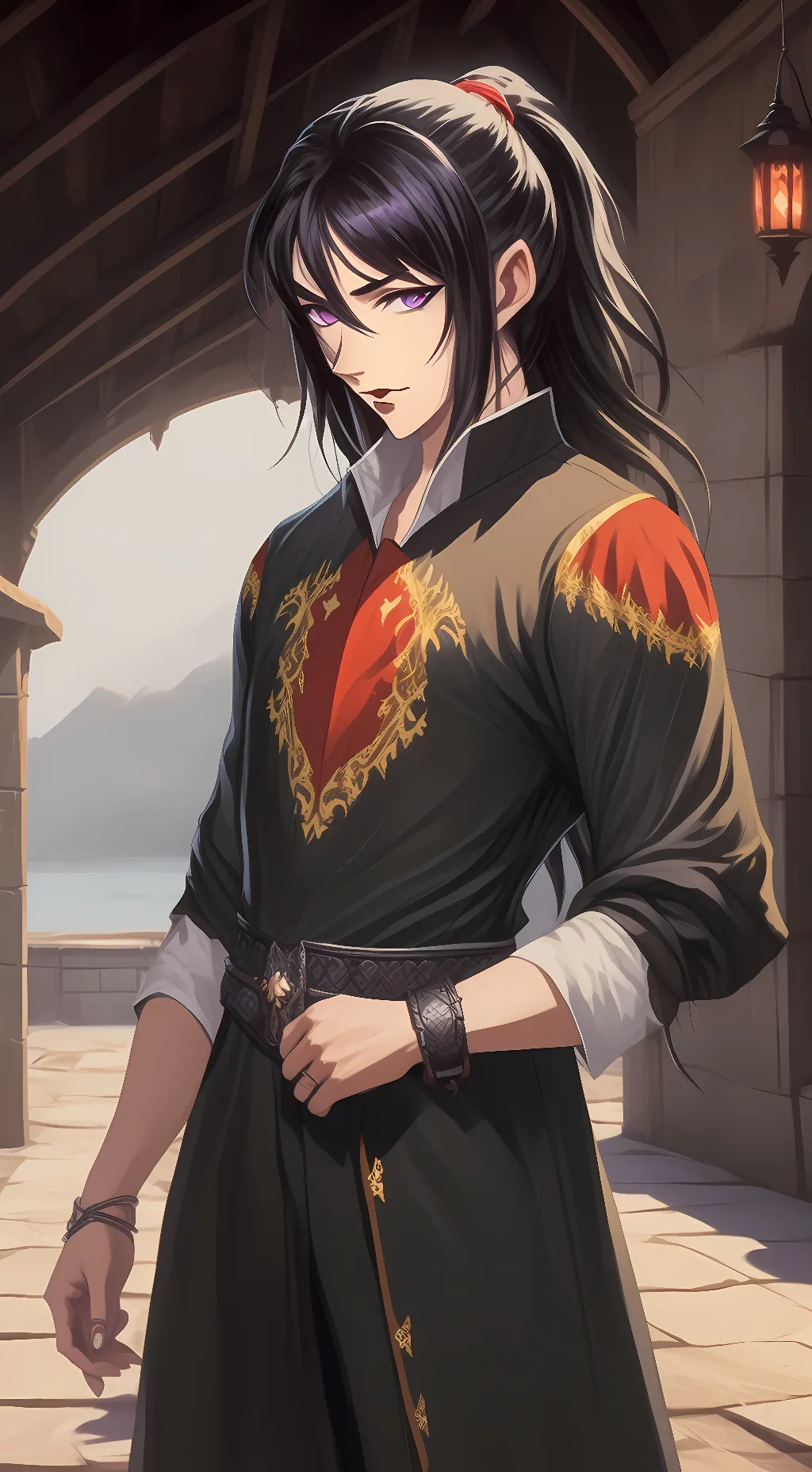 ai character: Kuronue  background
