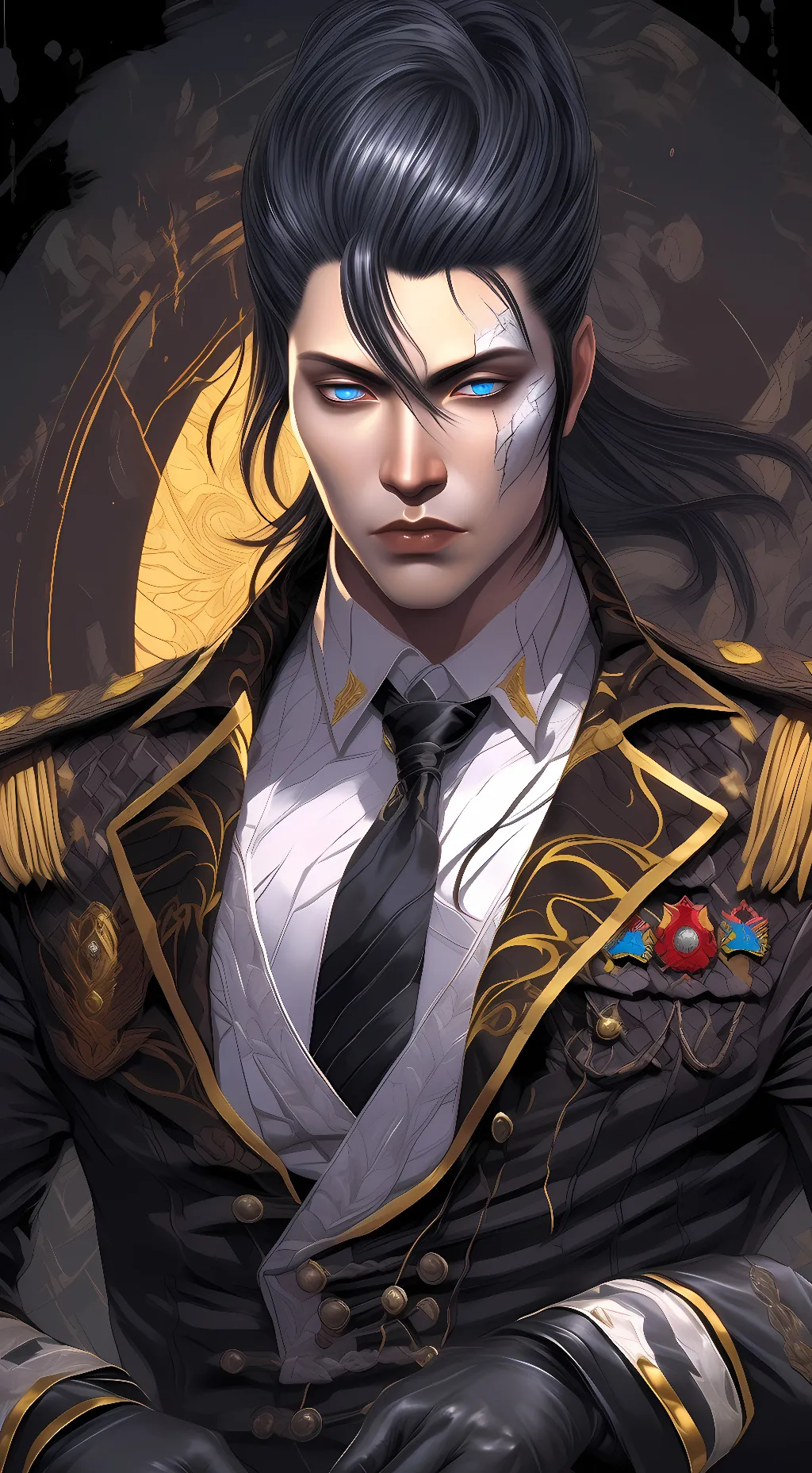 ai character: Sergei Dragunov  background