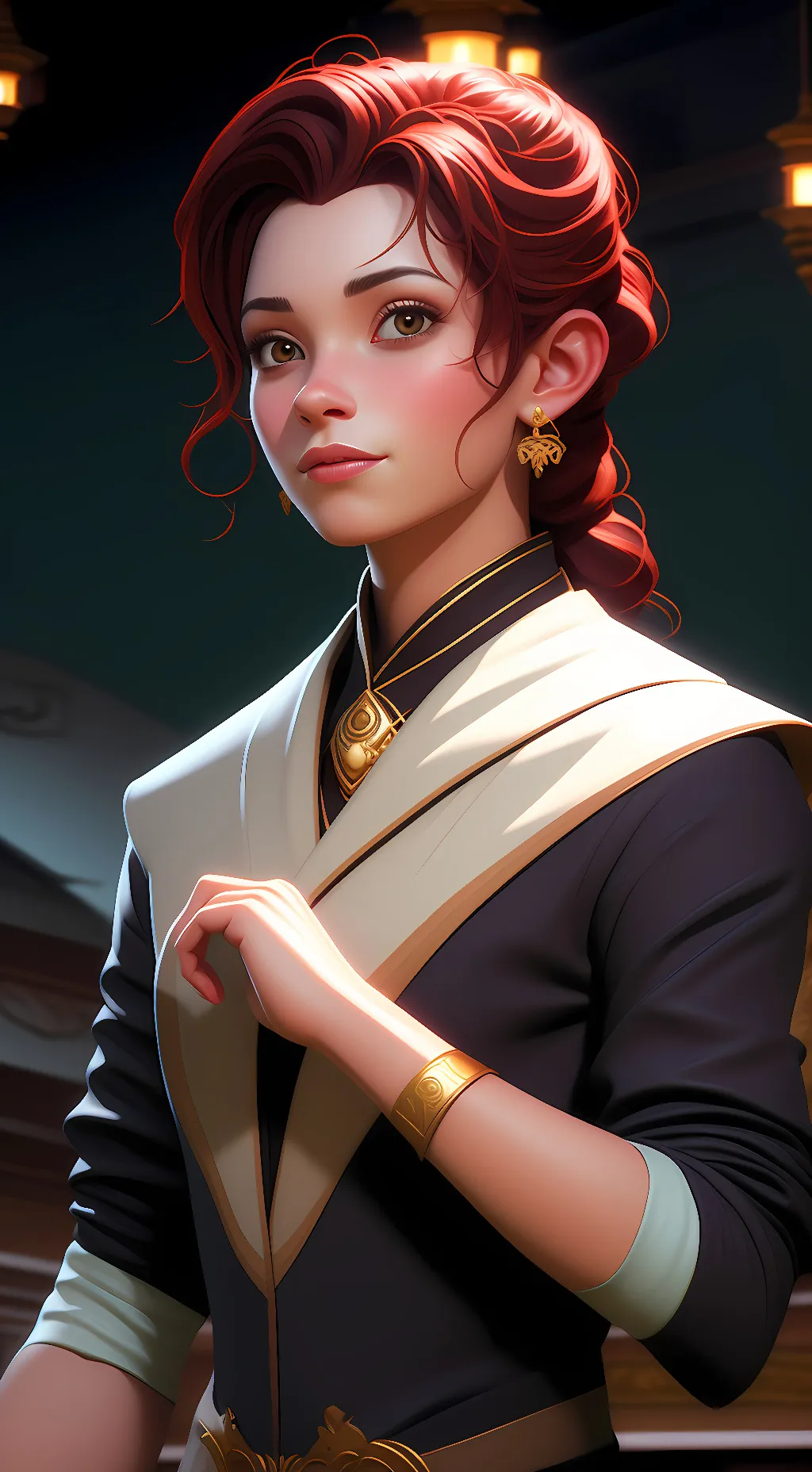 ai character: fawn background