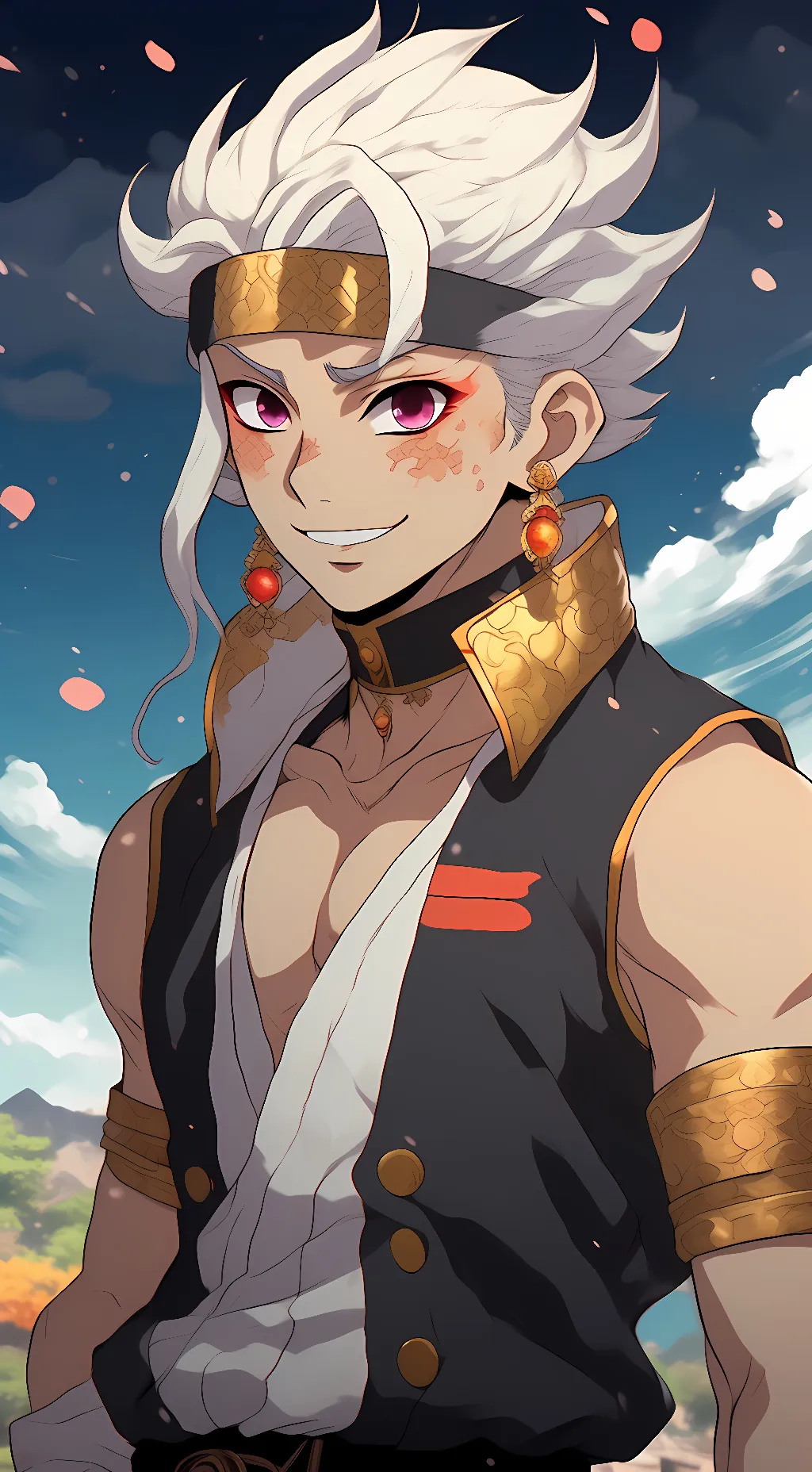 ai character: Tengen uzui  background