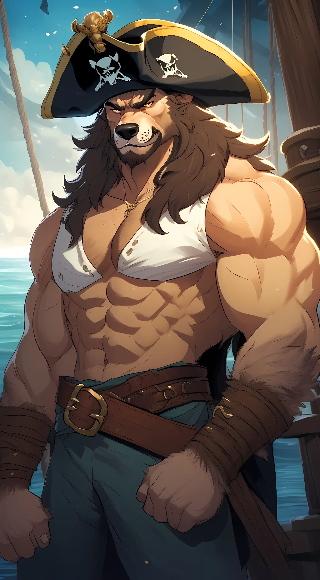 ai character: Jaxson Black background