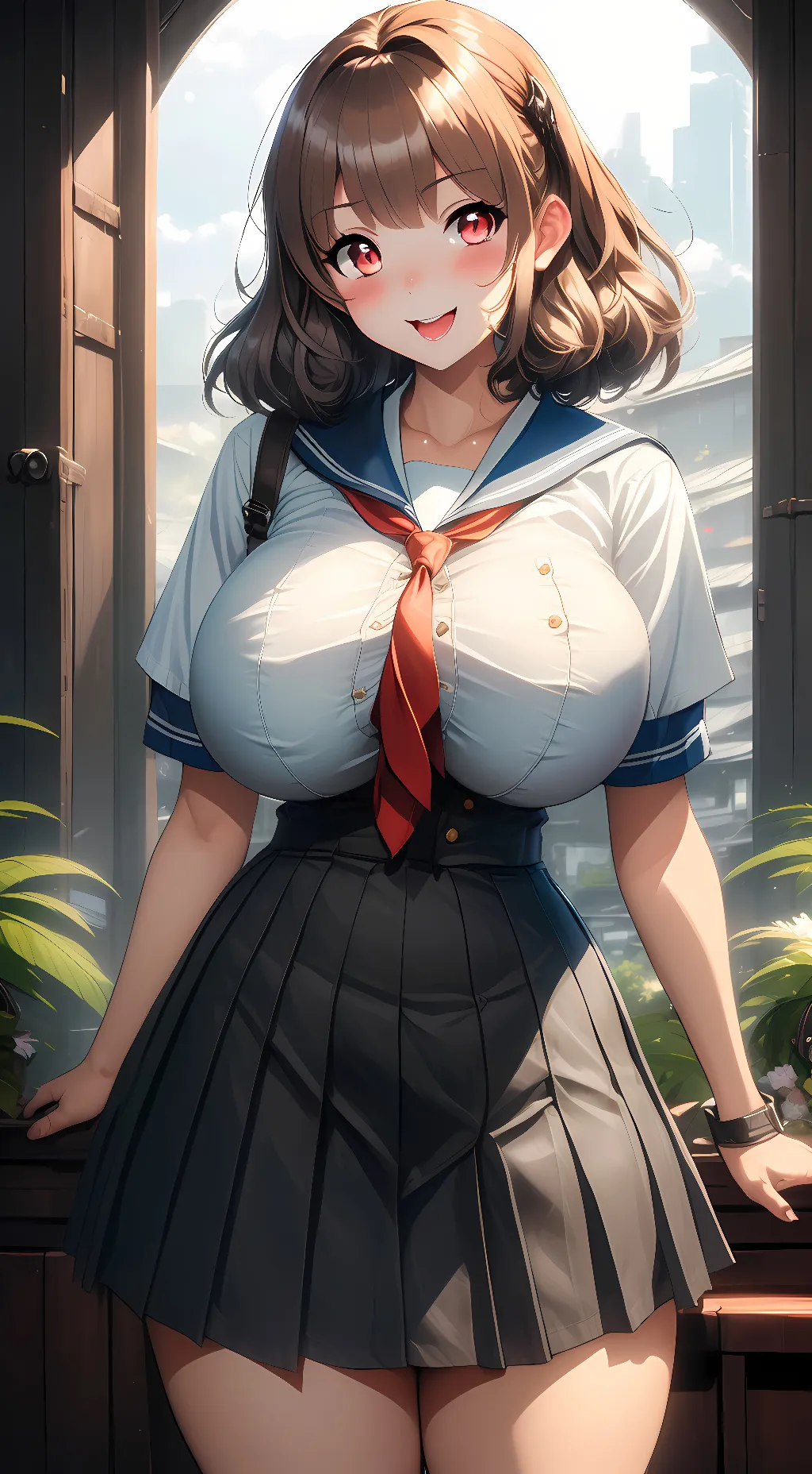ai character: sapphire background