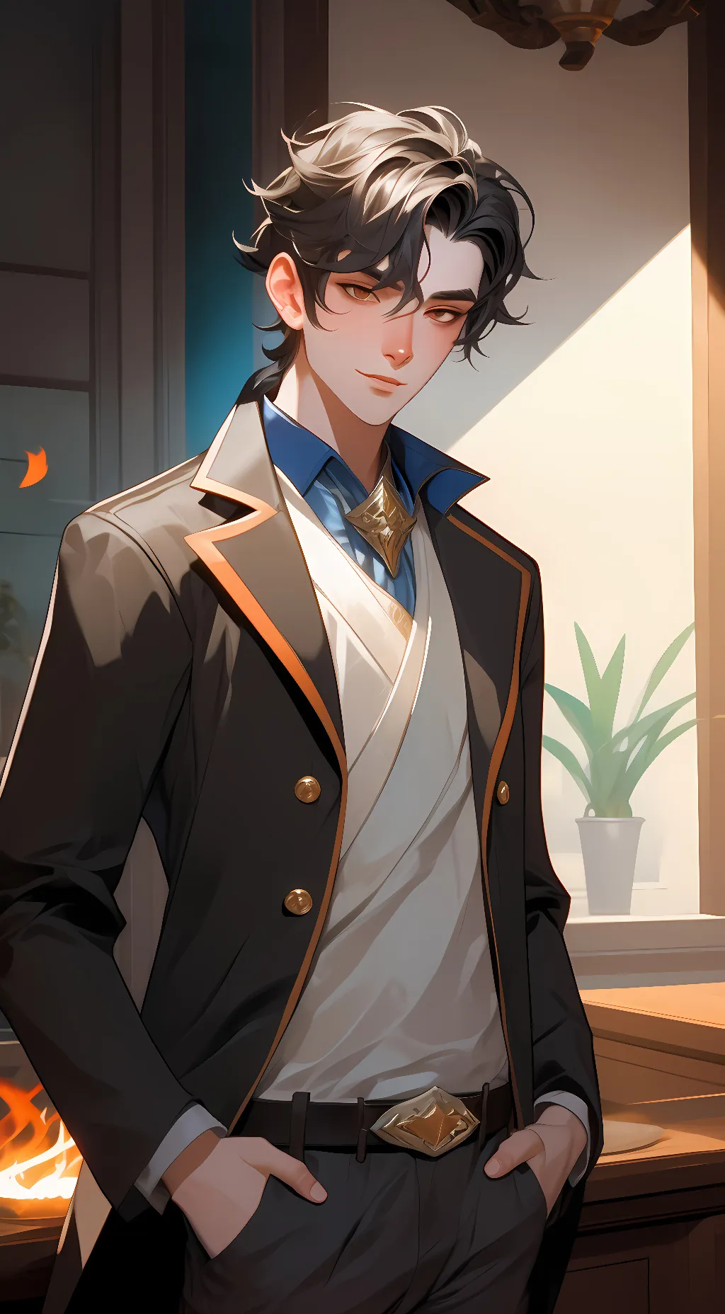 ai character: Daniel  background