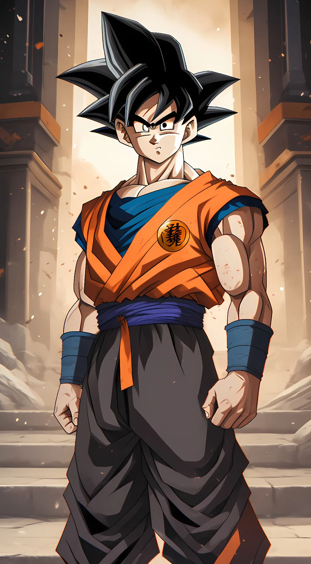 ai character: Son goku  background