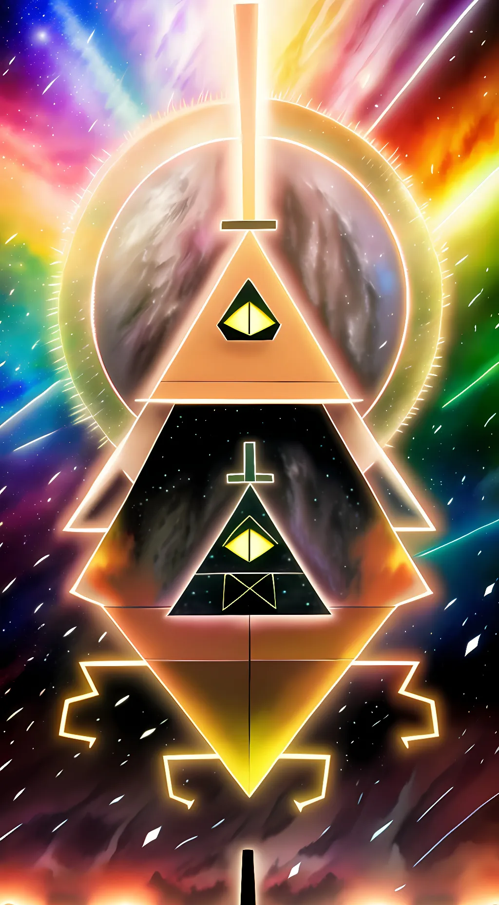 ai character: Bill cipher background