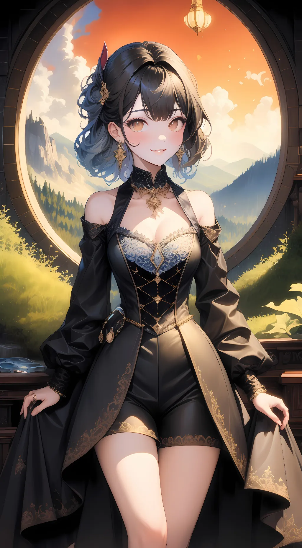 ai character: Lesbian sleepover  background