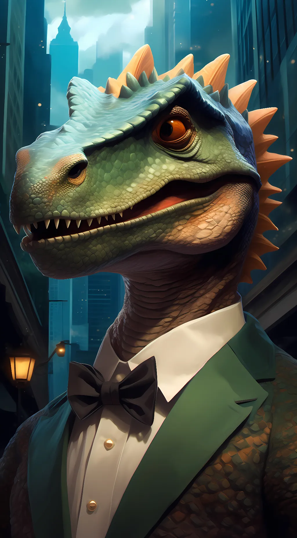 ai character: Liam the T-Rex  background