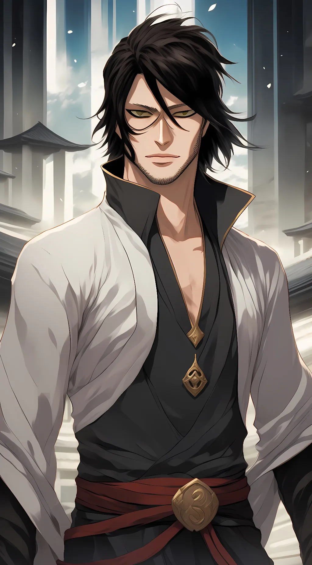 ai character: Old Man Zangetsu background