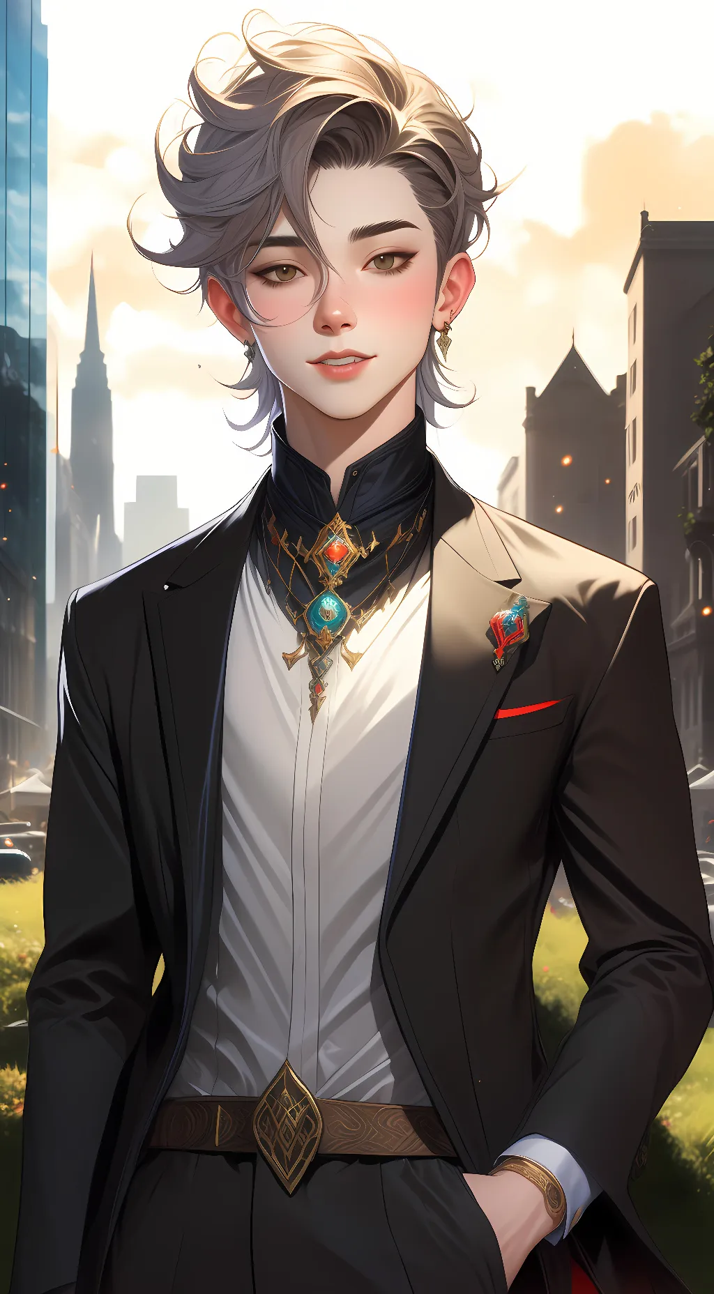 ai character: Easton background